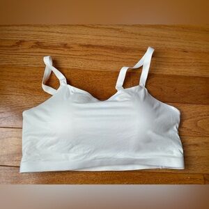 White Nike padded sports bra size women’s large